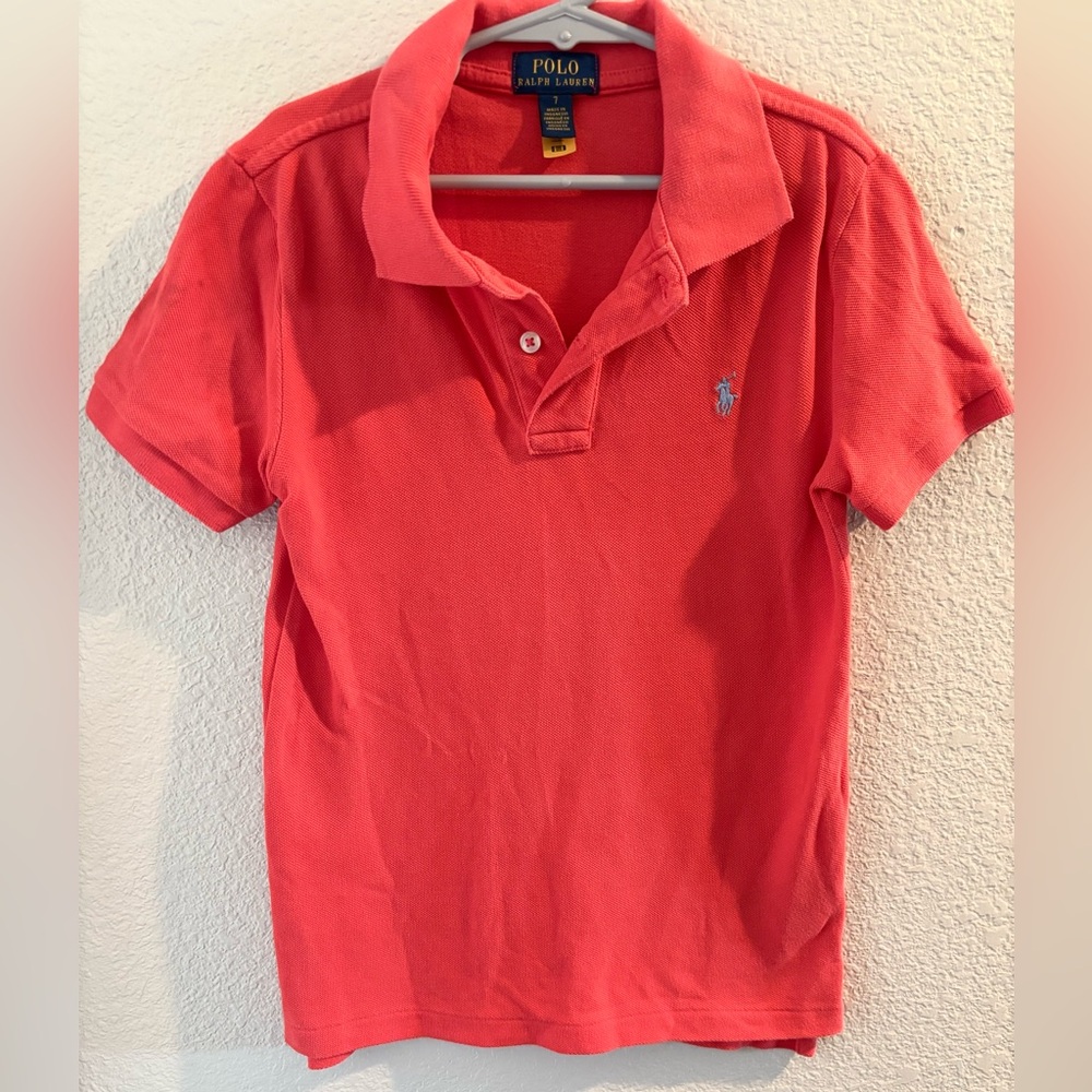 Polo by Ralph Lauren Red Polo Shirt Short Sleeve Casual